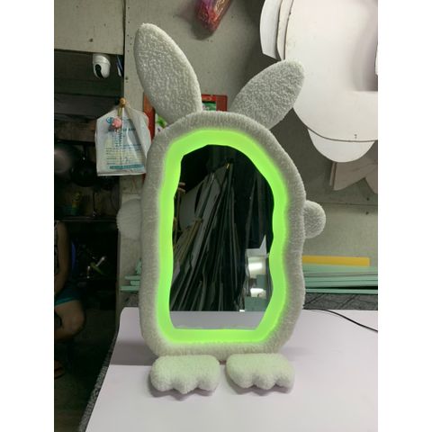 60x100cm Gương soi chú thỏ bọc nhung nỉ AAArealhome TN