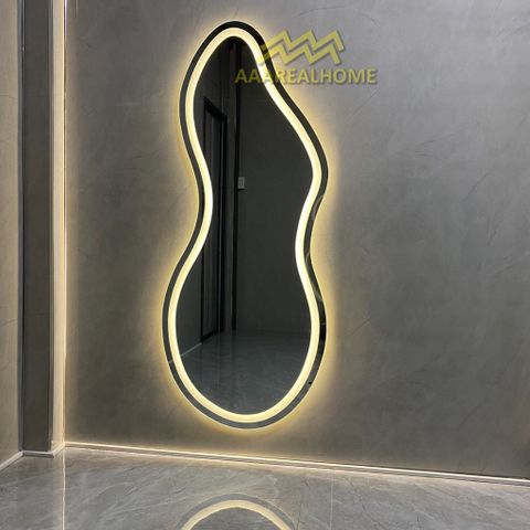 90x180cm Gương soi hồ lô AAArealhome HL1 Gương hồ lô Gương soi treo tường Gương soi toàn thân đèn led cảm ứng
