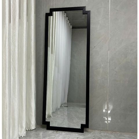 80x180cm Gương soi toàn thân cổ điển AAArealhome VG CD 5F đen