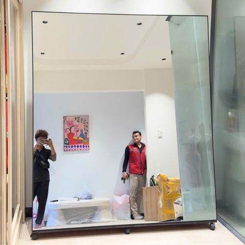 160x183cm Gương soi toàn thân bánh xe AAArealhome SM BX