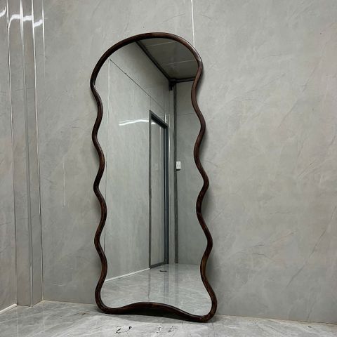 80x180cm Gương soi sóng biển khung gỗ AAArealhome SB5MV GĐ