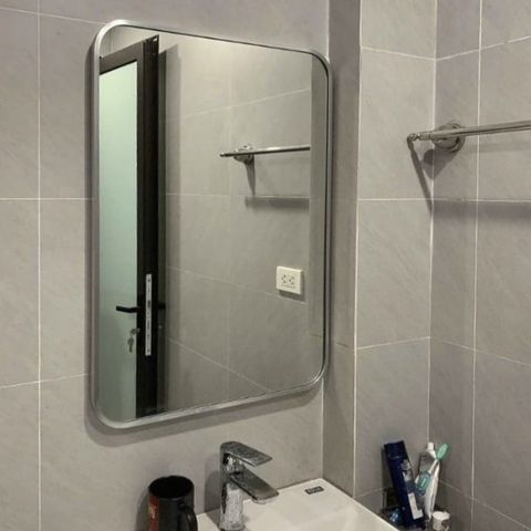 60x80cm Gương soi nhà tắm AAArealhome BKNB Gương soi khung viền nhôm Gương trang điểm Gương nhà tắm