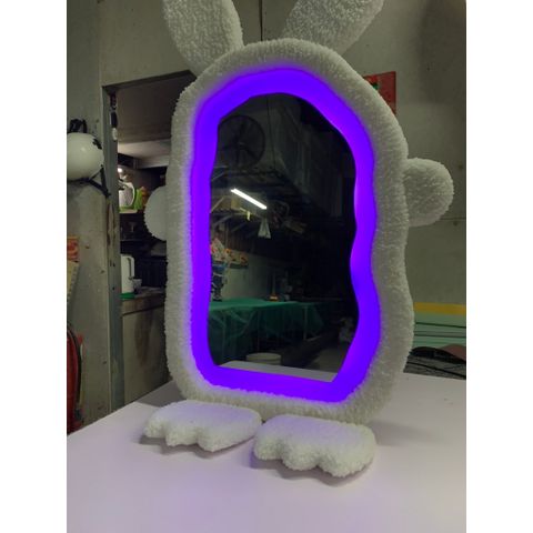 60x100cm Gương soi chú thỏ bọc nhung nỉ AAArealhome TN