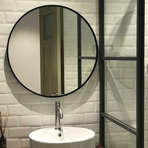 100x100cm Gương tròn khung nhôm AAArealhome TN Gương trang điểm Gương nhà tắm