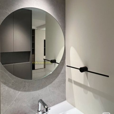 120x120cm Gương tròn không viền AAArealhome TKV Gương tròn trang điểm Gương soi nhà tắm