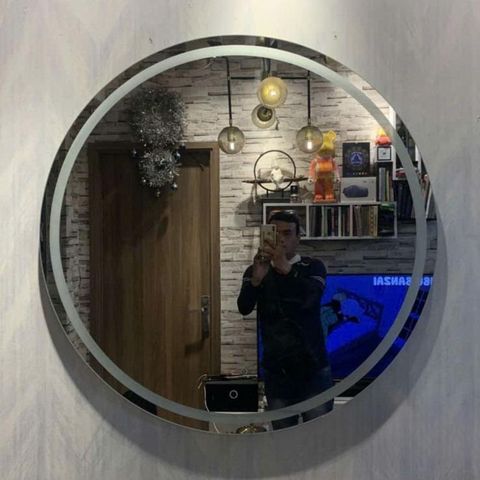 80x80cm Gương tròn đèn led AAArealhome TKV PC Gương trang điểm Gương nhà tắm