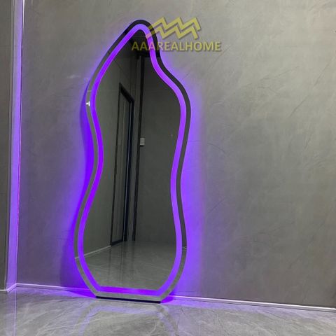100x180cm Gương soi hồ lô AAArealhome HL Gương hồ lô Gương soi treo tường Gương soi toàn thân đèn led cảm ứng