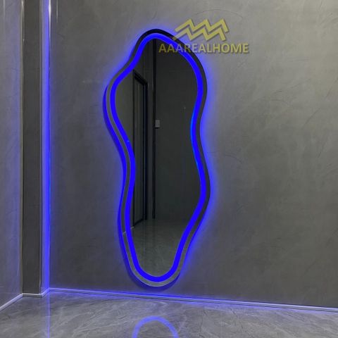 90x180cm Gương soi viên đá AAArealhome VDD Gương viên đá Gương soi treo tường Gương soi toàn thân đèn led