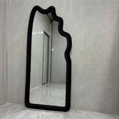 80x180cm Gương soi sóng biển bọc nhung AAArealhome SB5 Gương bọc nhung