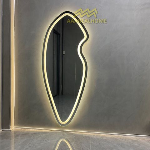 90x180cm Gương soi viên đá AAArealhome VDD2 Gương viên đá Gương soi treo tường Gương soi toàn thân đèn led cảm ứng