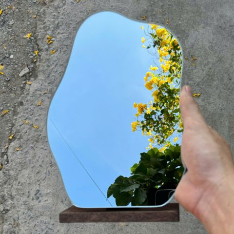 20x30cm Gương để bàn AAArealhome HD1 DB Gương hạt đậu để bàn trang điểm
