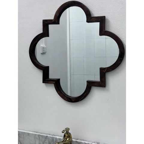 70x70cm Gương soi khung gỗ AAArealhome B1 G Gương soi tân cổ điển Indochine