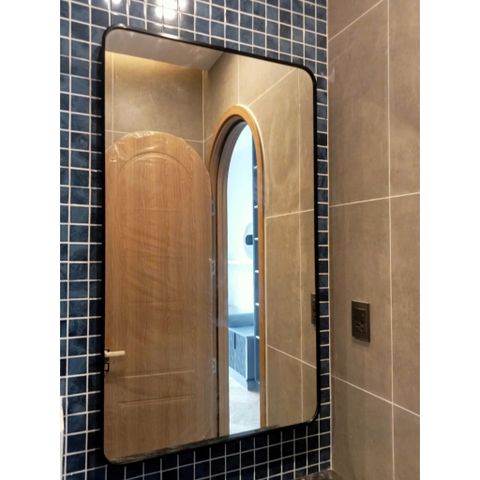 60x80cm Gương soi nhà tắm AAArealhome BKN Gương soi khung viền nhôm Gương trang điểm Gương nhà tắm
