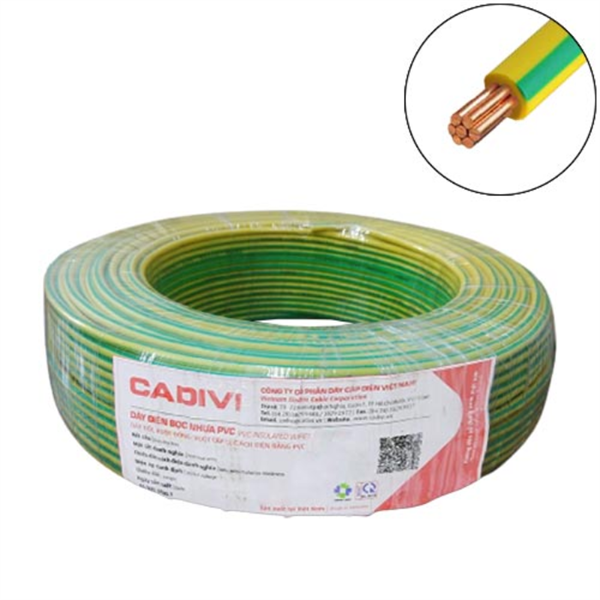 Dây Tiếp Địa Cadivi VC-8mm2(TE)-600V 