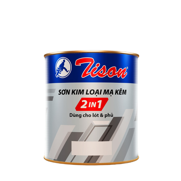 Sơn Kim Loại Mạ Kẽm Tison 2in1 Trắng 3L 