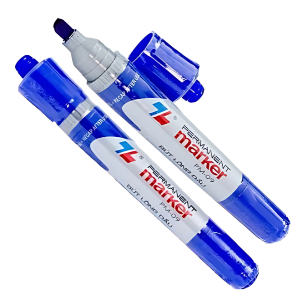  Bút Lông Dầu Thiên Long PM-09 Màu Xanh 