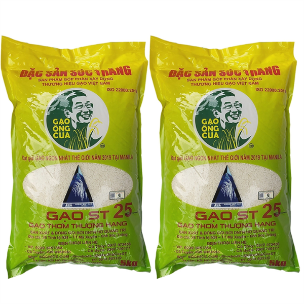  Gạo ST25 Đặc Sản Sóc Trăng 25kg 