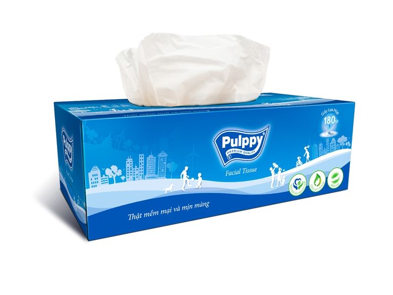  Khăn Giấy Hộp Pulppy 180 Tờ/Hộp 