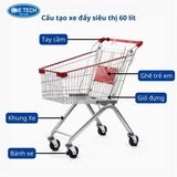  Xe Đẩy Siêu Thị One Tech 60L 