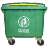  Thùng Rác Nhựa HDPE Xanh 660L 