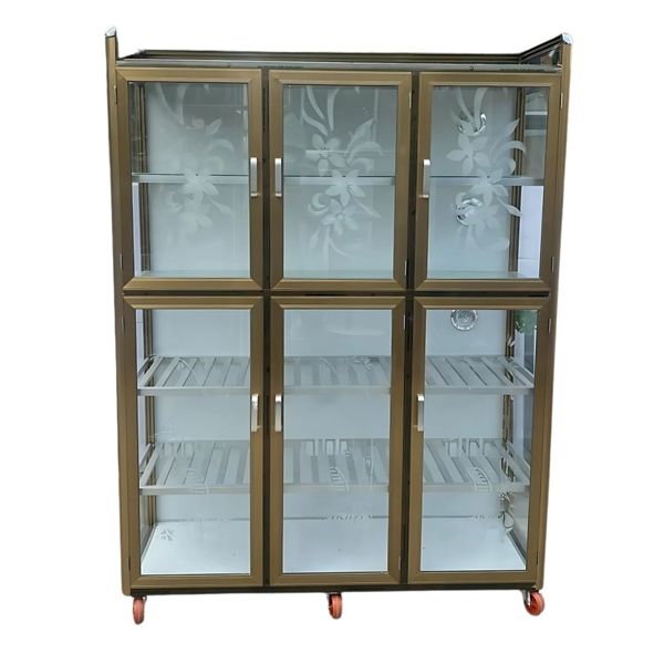  Tủ Kính Viền Nhôm 150x50x150x0,5 cm 