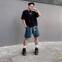 (QSJ00) Quần Short Jeans Relax Cạp Chun