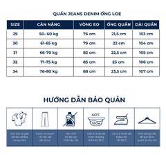 (QJ00) Quần Jeans Nam Denim Ống Loe