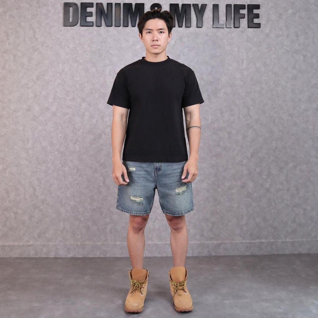 (QSJ05) Quần Short Jeans wash rách