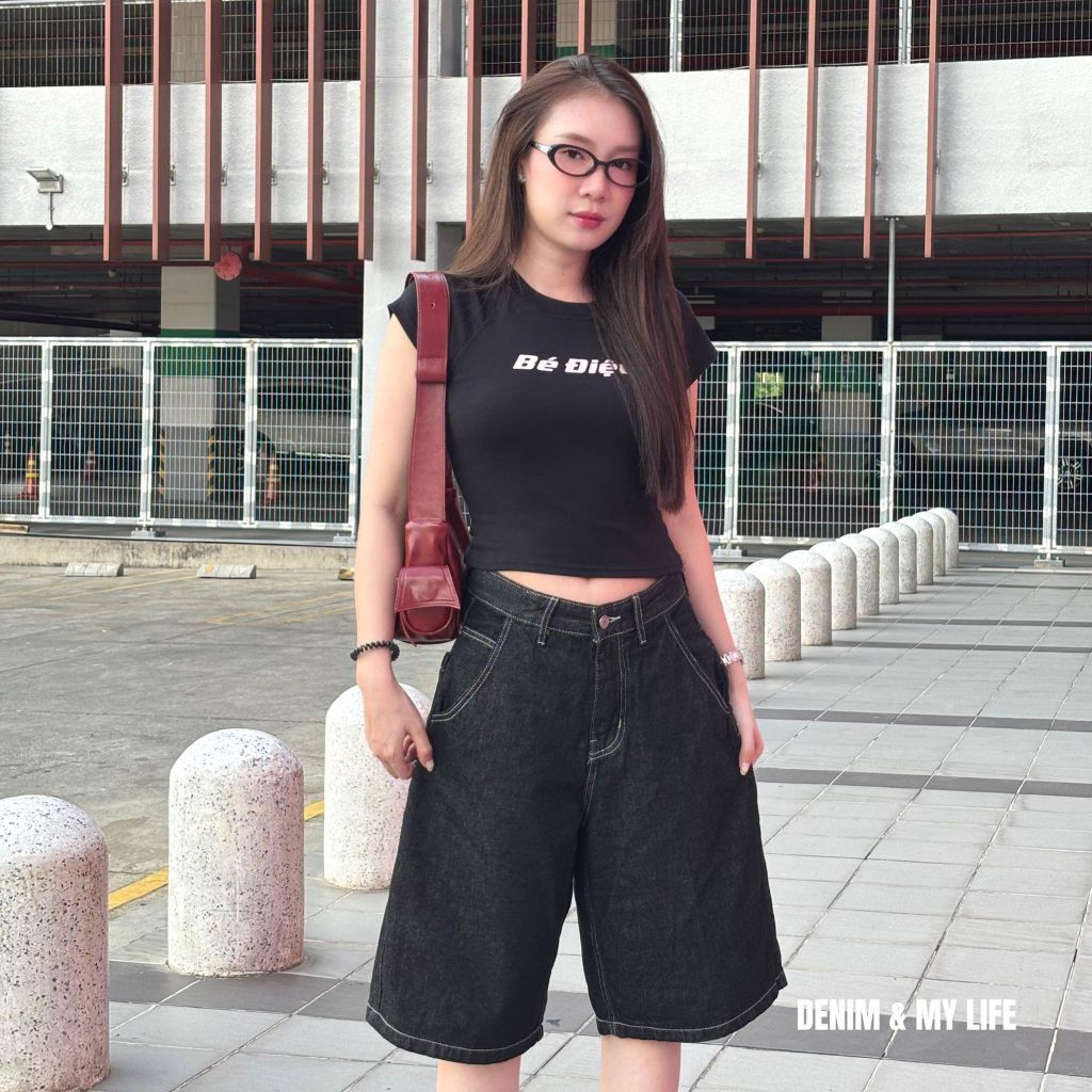 (QSJ01) Quần Short Baggy Denim