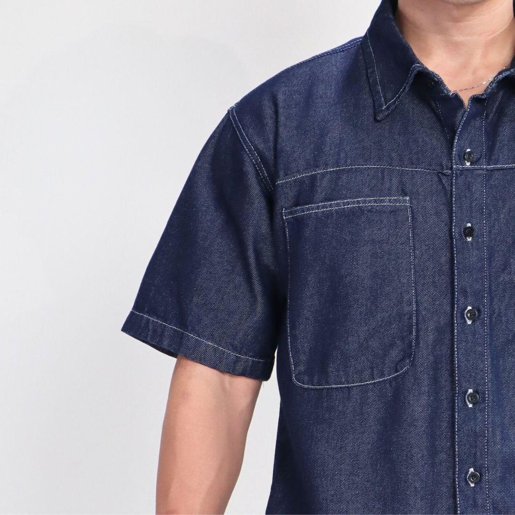 (SM02) Áo sơ mi Denim Boxy Basic
