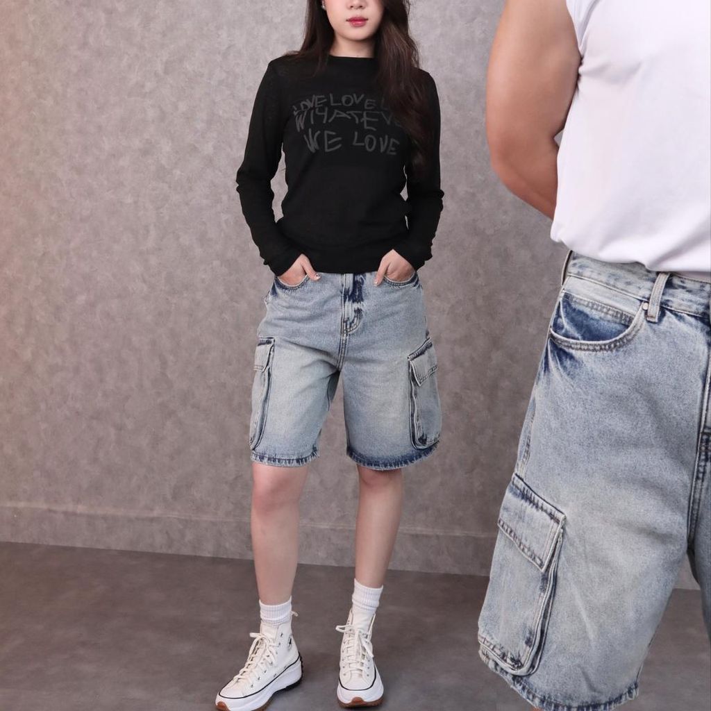(QSJ04) Quần Short Denim Pocket