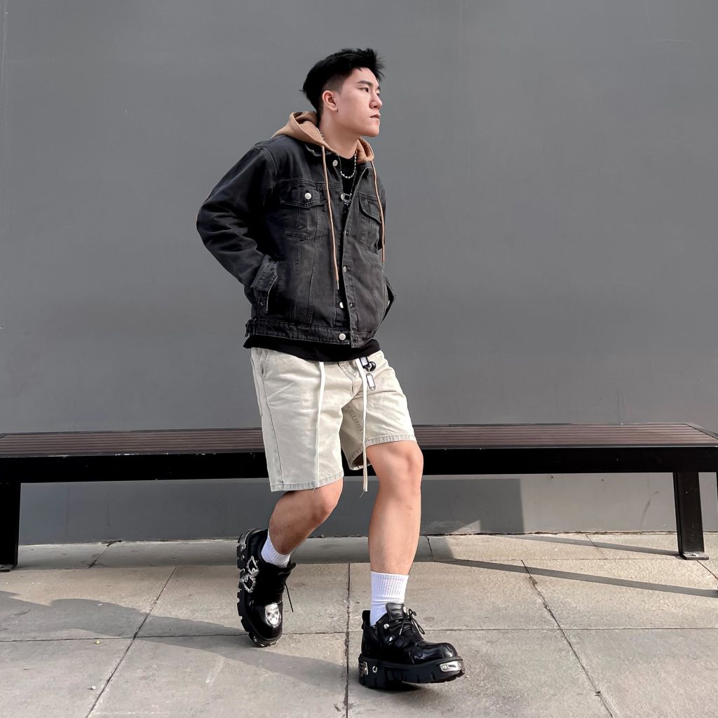 (QSJ00) Quần Short Jeans Relax Cạp Chun