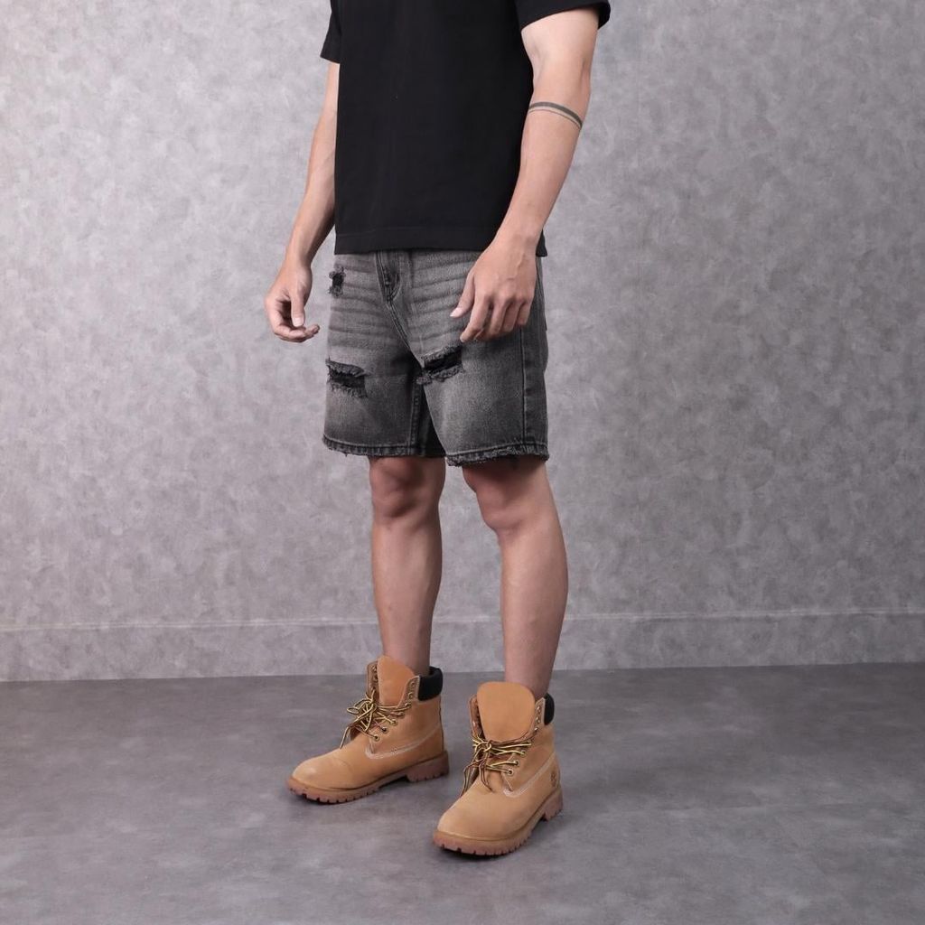 (QSJ05) Quần Short Jeans wash rách