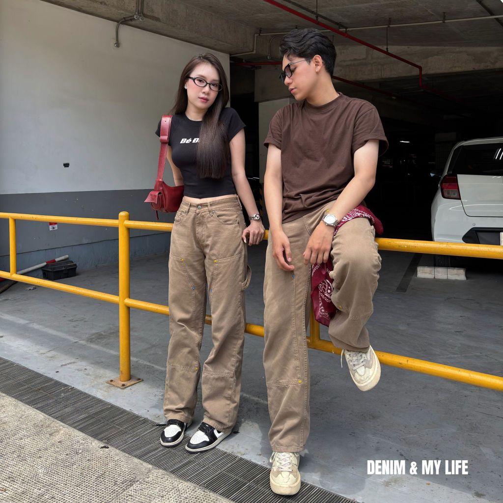 (QJ10) Quần Jeans Double Knee