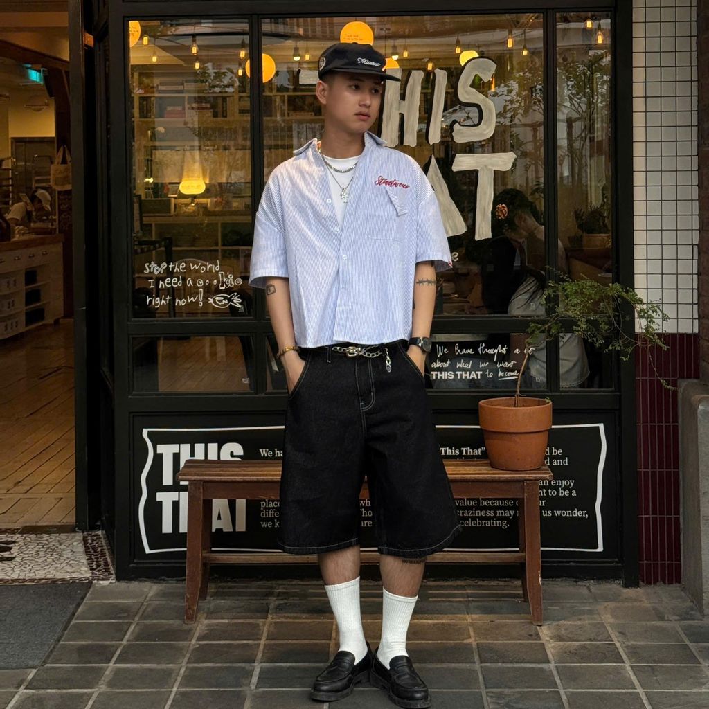 (QSJ01) Quần Short Baggy Denim