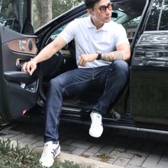 (QJ12) Quần Jeans Slim Fit - Xanh Indigo