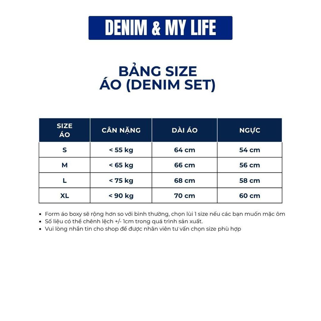 (SM02) Áo sơ mi Denim Boxy Basic