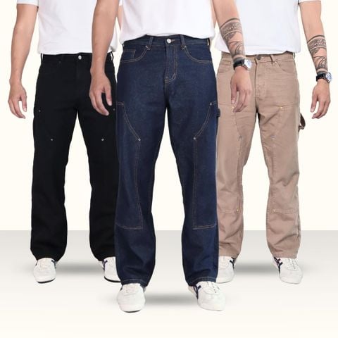 (QJ10) Quần Jeans Double Knee