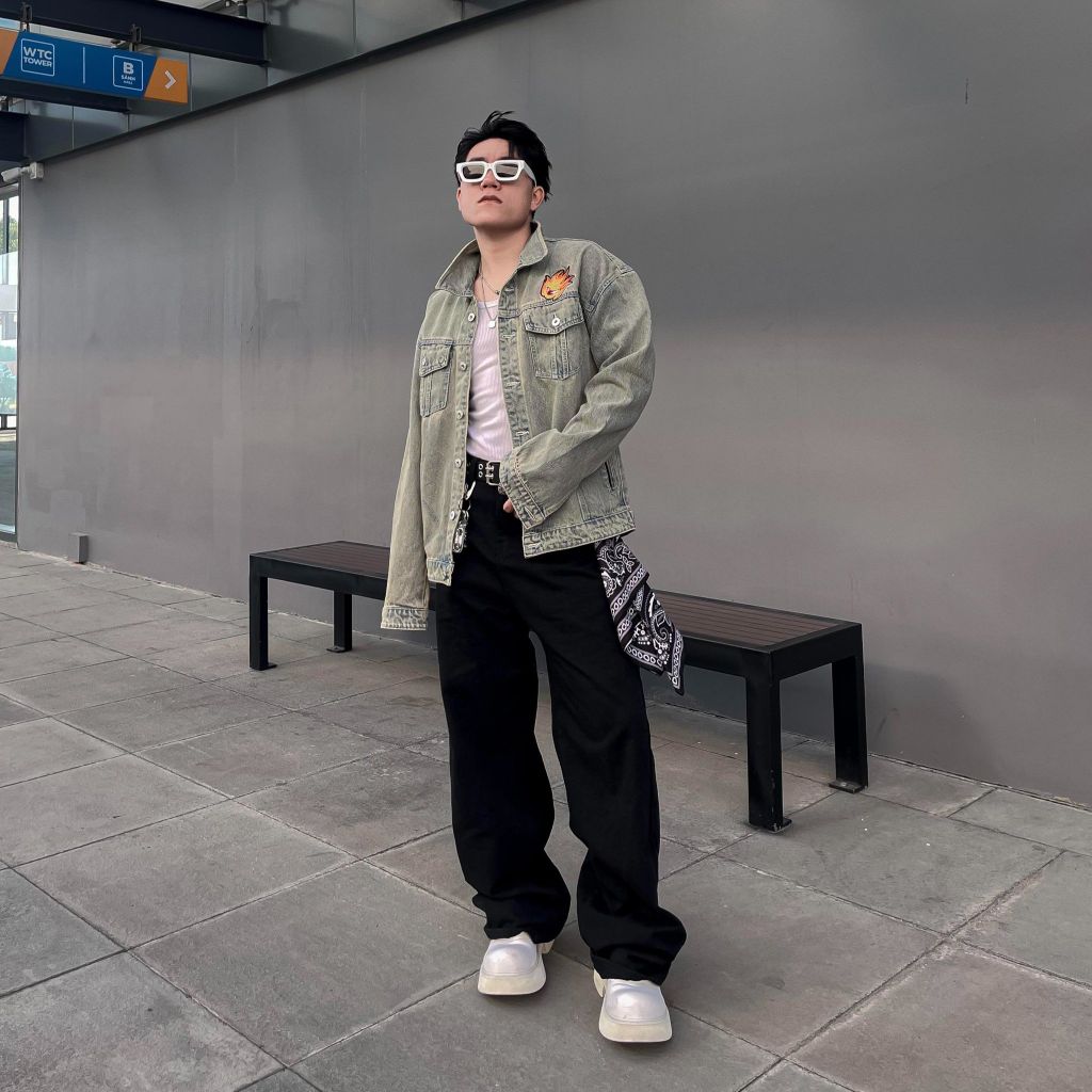 (AK02) Áo Khoác Denim Jean Streetwear