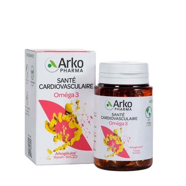 Arkopharma Dầu Cá Hồi Na Uy Omega 3 60 Viên