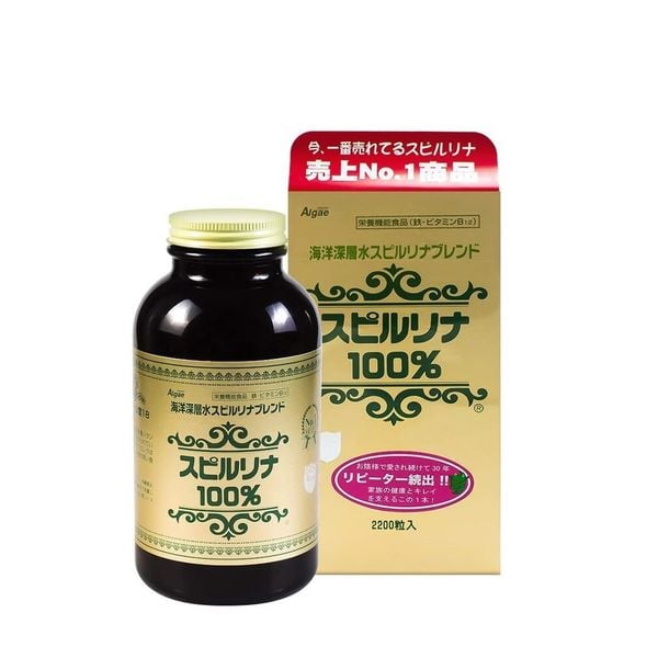 Tảo xoắn Spirulina Algae Nhật Bản 2200 viên